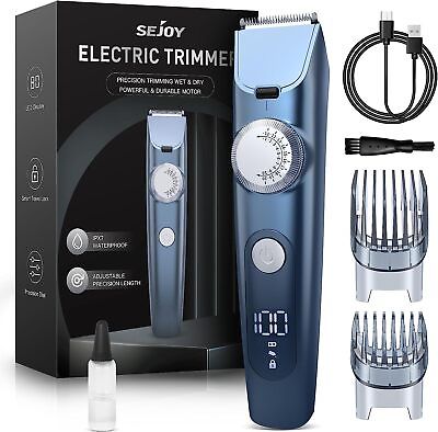 #ad Adjustable Beard Trimmer for Men Cordless Hair Mustache Trimmer with LED Display $13.99