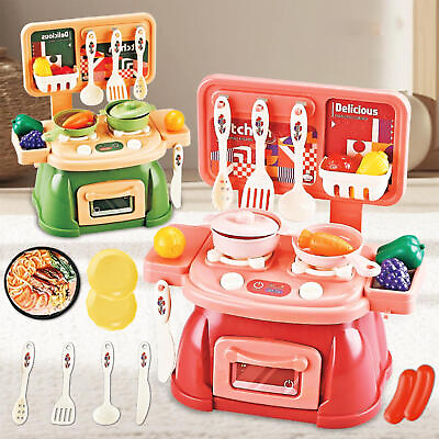 #ad Kids Kitchen Toy Kit Toddler Pretend Cooking Playset With Play Pots Pans Toys $20.49