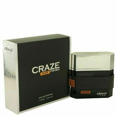Craze Noir For Men By Armaf Edp 3.4 Oz NIB SEALED PACK $57.50