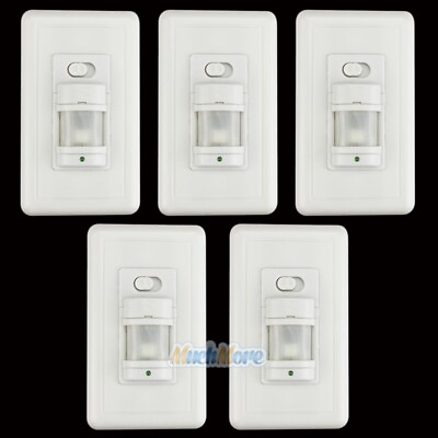 #ad 5 Pack Automatic PIR Occupancy Motion Sensor Light Switch Auto On Off Infrared $14.99