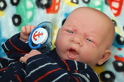 #ad Baby Real Boy Reborn Doll Preemie Toy Newborn 14quot; PREEMIE Vinyl Life Like $99.00