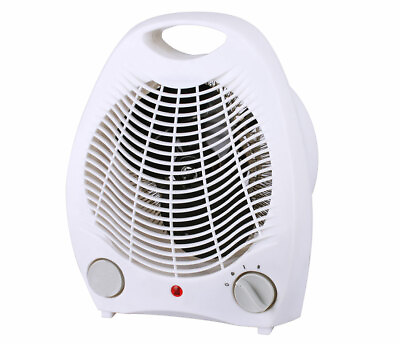 #ad Portable Electric Space Heater 1500w Forced Adjustable Thermostat White $29.99