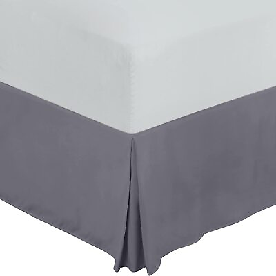 #ad Drop Bed Skirt Pleated Dust Ruffle Hotel Quality Bed Skirt Utopia Bedding $15.98