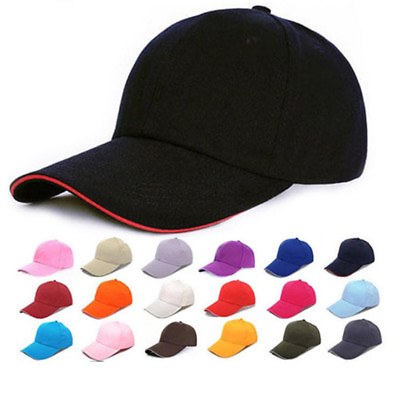 #ad Unisex Men Women Black Baseball Cap Snapback Hats Hip Hop Adjustable Bboy Caps C $7.63