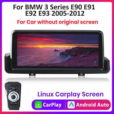 #ad LINUX Carplay 10.25quot; Screen Multimedia Radio For BMW E90 E91 E92 E93 2005 2012 $269.99