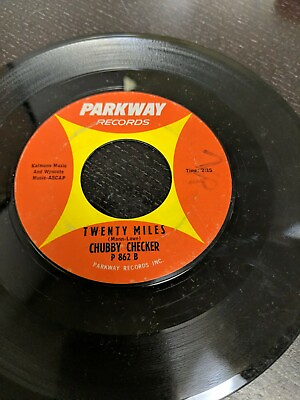 #ad 45 Record Chubby Checker Twenty Miles Let#x27;s Limbo Some More VG $5.75