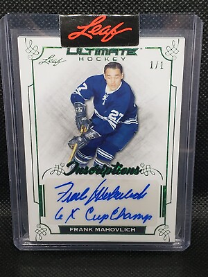 #ad 2023 Leaf Ultimate Emerald Hockey Auto amp; Relic Cards; U Pick #ed to 3 or less $100.00