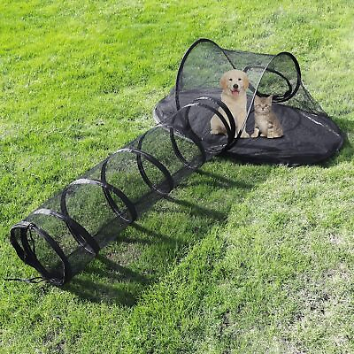 #ad Travel Outdoor Portable Pet Play Tent Playpen Cage Enclosure with Tunnel US $18.99