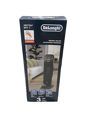#ad Delonghi 1500W Ceramic Tower Space Heater with Thermostat And Remote New $46.75