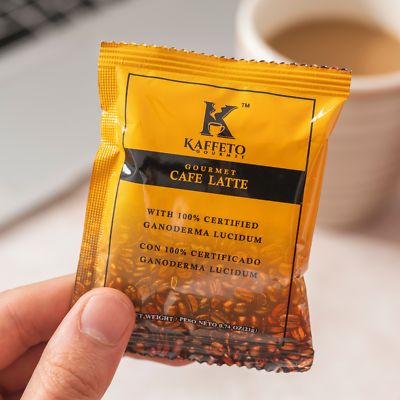 #ad Caffe latte with ganoderma reishi vegan Kaffeto Gourmet 100 Sachets $86.99