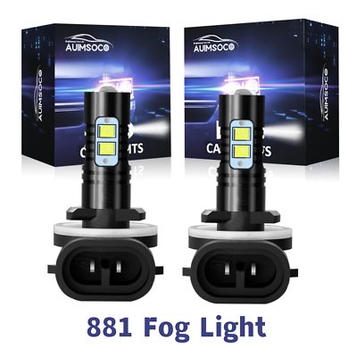 #ad For GMC Sonoma 2 Door 1998 2004 2PCS 881 LED Fog Light Driving Lamp DRL White $15.99