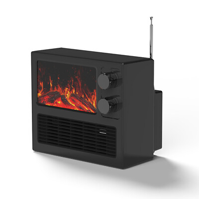 1000W Portable Electric Fireplace Heater Air Heating Winter Warmer Fan Stove $49.88