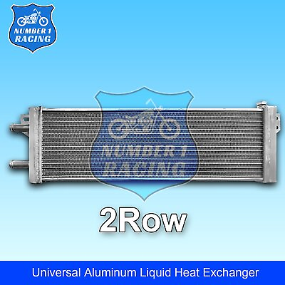 #ad 2Row Universal Air to Water Intercooler Aluminum Liquid Heat Exchanger 28quot;x7quot;x3quot; $125.00