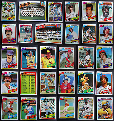 #ad 1980 Topps Baseball Cards Complete Your Set U You Pick From List 401 600 $0.99
