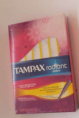#ad Tampax Radiant Regular Absorbency Unscented Plastic Tampons 6ct MOVIE PHOTO PROP $11.80