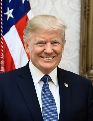 President Donald Trump official portrait October 2018 17x22 satin gloss print $15.95
