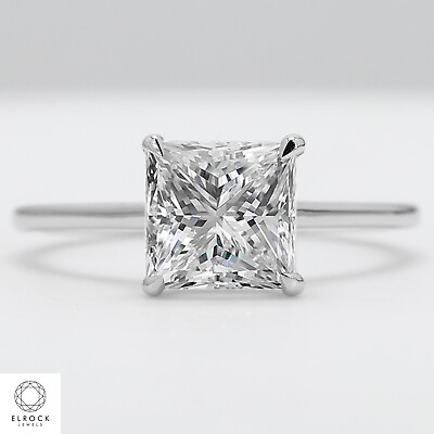 #ad IGI Certified 2ct F VS1 Diamond Engagement Ring 14k Solid White Gold $1581.21