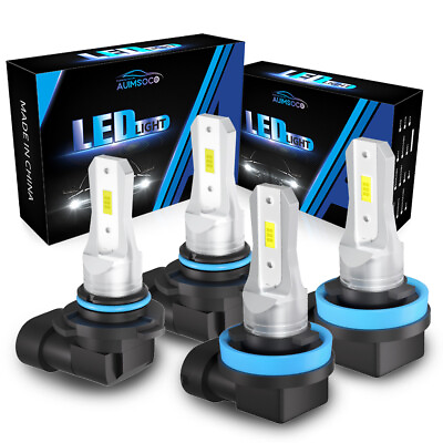 #ad 4pcs LED Headlight High Low beam Bulbs Combo 6000K For Ford EDGE 2015 2016 2020 $34.99