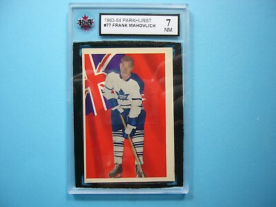 #ad 1963 64 PARKHURST NHL HOCKEY CARD #77 FRANK MAHOVLICH KSA 7 NM SHARP PARKIE $139.99