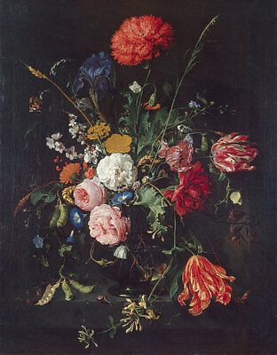 #ad Oil painting Flowers in a Vase Heem Jan Davidsz de handmade in oil on canvas art $69.29