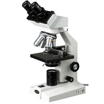 #ad AmScope 40X 1000X Binocular Biological Microscope w Mech. Stage $259.99