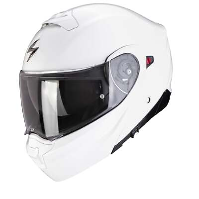#ad Scorpion EXO 930 Evo Solid White Modular Helmet New Fast Shipping $194.28