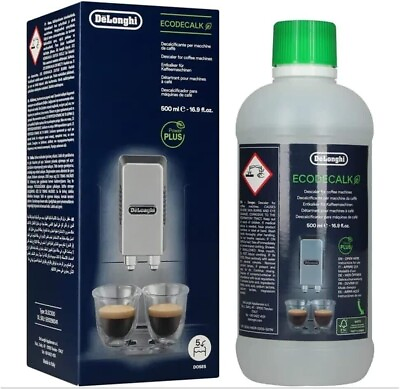 #ad NEW DeLonghi EcoDeCalk Natural Descaler for Coffee Machines 16.90 oz SHIPS FREE $19.99