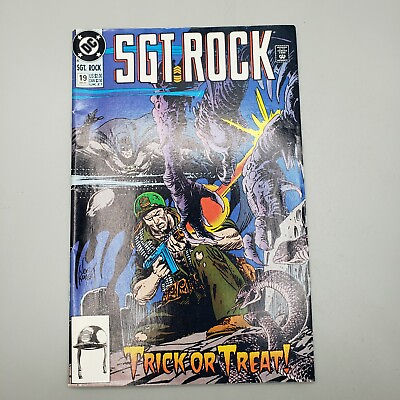 #ad SGT ROCK # 19 DC COMICS 1991 NEWSSTAND JOE KUBERT BATMAN FN Box 13 $8.99
