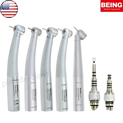#ad US BEING Dental High Speed Handpiece Fiber Optic fit KAVO 4 6Holes Coupling $76.49