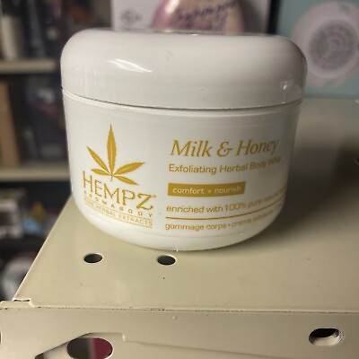 #ad AromaBody Milk amp; Honey Herbal Body Exfoliating Whip by Hempz 7.3 oz Body Cream $12.77