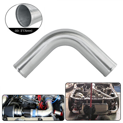 #ad #ad 90 Degree OD 76mm 3quot; Aluminum Intercooler Intake Pipe Piping Tube Hose L=500mm $23.99