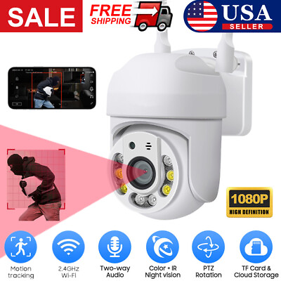 #ad YCC365plus 1080P WiFi Security Camera IP Outdoor Monitor Night Vision Waterproof $26.67