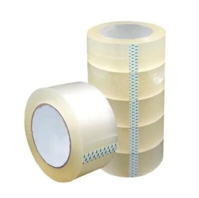 #ad 12 Rolls Shipping Packaging Box Packing Sealing Tape 2 mil 2quot; x 55 Yard 165FT $15.75