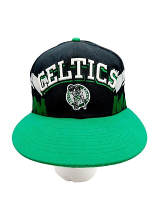 #ad Boston Celtics Hardwood Classics New Era 9Fifty Black Vintage Logo Snapback Hat $13.43