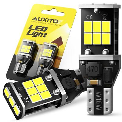 #ad AUXITO 921 912 LED Back Up Light Bulbs 6000K Pure White T15 Halogen Replacement $10.99