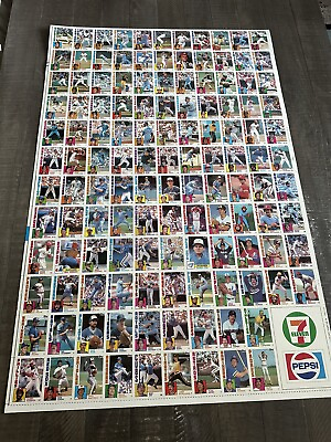 #ad 1984 Topps UNCUT Baseball Card Sheet Hall of Fame Players CASE FRESH CONDITION $39.99