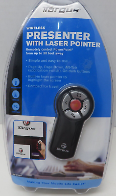 #ad Targus Wireless Presenter with Laser Pointer 30 Ft Range AMP0302US BRAND NEW $21.24