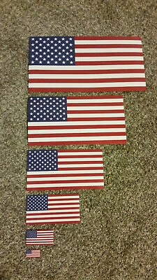 #ad #ad AMERICAN FLAG STICKER *Choose your size* Adhesive Vinyl MADE IN USA REAL RATIO $1.59