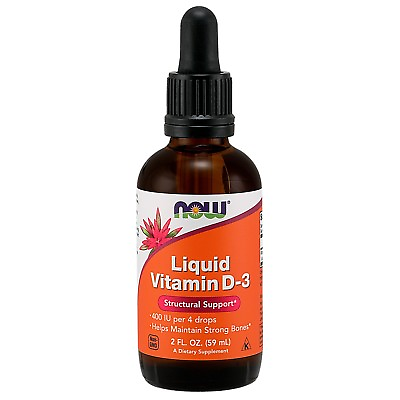 #ad NOW Foods Vitamin D 3 Liquid 2 fl. oz. $7.99