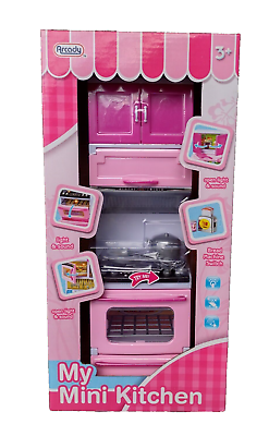 #ad My Mini Kitchen Play Set Pink Color Stove Oven Pots Pan Opens Lights amp; Sound 12quot; $24.75