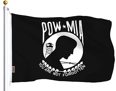 #ad POW MIA Black Flag You are Not Forgotten Prisoner of War 3x5ft $8.54