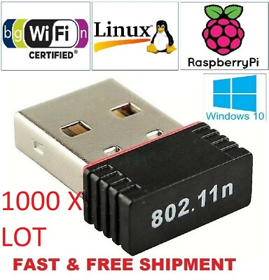 #ad 1000 X LOT Realtek Mini USB Wireless 802.11B G N WiFi Network Adapter RTL8188 $1755.15