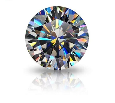 #ad 2 CT Natural White Diamond Round Cut VVS1 D Grade Certified R 122 $38.00