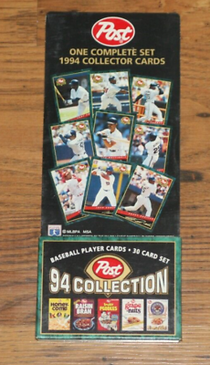 #ad Vintage Post 1994 Baseball Player Card Set. 30 Cards. Sealed $1.59