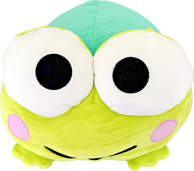 #ad Sanrio Keroppi Plush 14quot; Frog Large Mochi Pillow HTF Stuffed Kero Toy NEW NWT $28.97
