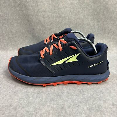 #ad Altra Superior 5 Women#x27;s Shoes Size 9 Navy Blue amp; Orange Trail Outdoor Sneakers $39.00