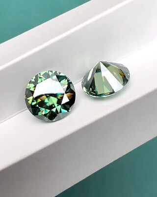 #ad 2 Ct CERTIFIED Natural Diamond Round GREEN Color Cut D Grade VVS1 1 Free Gift $48.00