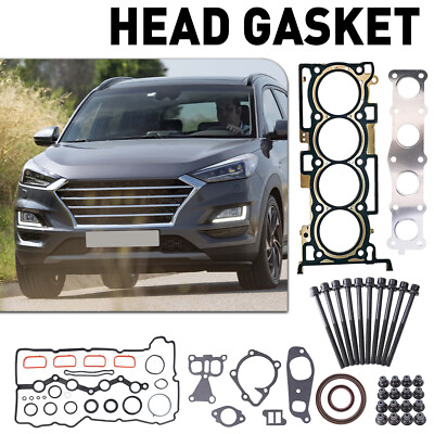 #ad Head Bolts Gasket kit Fits 15 20 Hyundai Kia Fe Sorento Sportage Sonata 2.4L $64.99