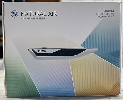 #ad BMW NATURAL AIR Car Air Freshener Starter Kit Mountain View Scent OEM $29.99
