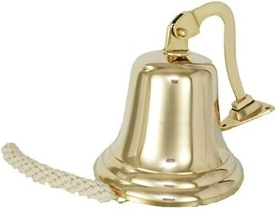 #ad 11quot; Big Brass Ship Bell Polished Premium Nautical Boat#x27;s Maritime Jumbo Bell $125.92